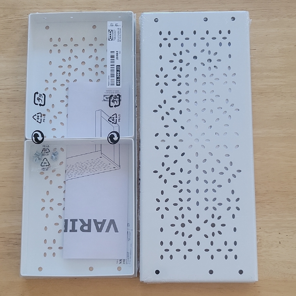 White Metal Perforated Shelf